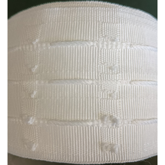 76mm - 5 Pocket Woven Pencil Pleat Tape