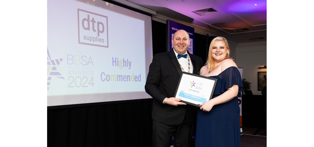 DTP Supplies Receives Highly Commended Award for Business Sustainability at BBSA Awards DTP Supplies Receives Highly Commended Award for Business Sustainability at BBSA Awards